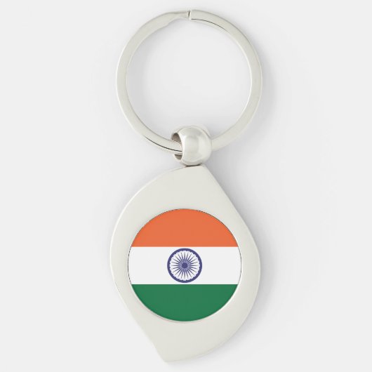 インドの旗 キーホルダー (正面)