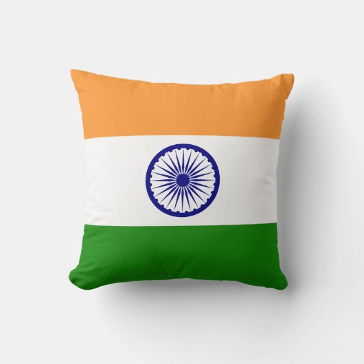 インドの旗 クッション (正面)
