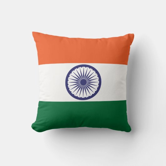 インドの旗 クッション (正面)