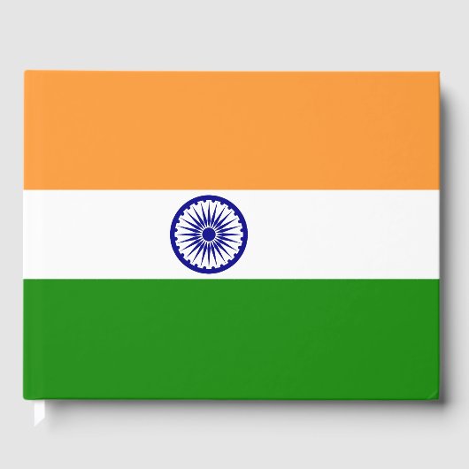 インドの旗 ゲストブック (正面)