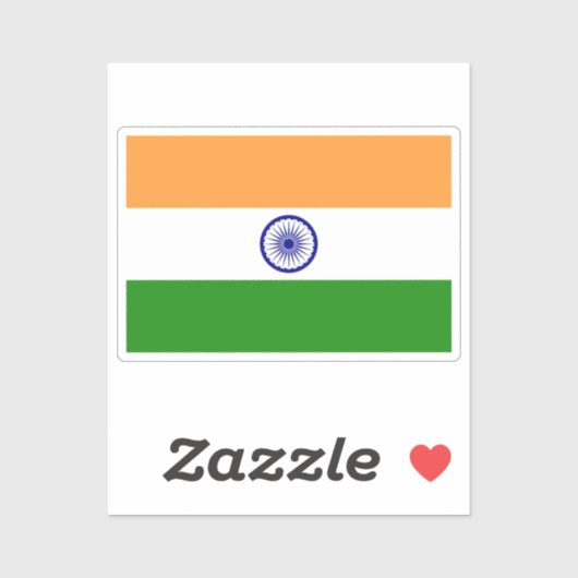 インドの旗 シール (シート)