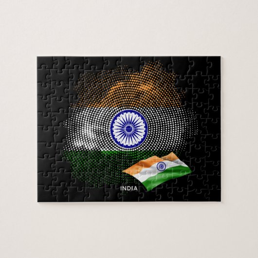 インドの旗 ジグソーパズル (横)