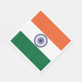 インドの旗 スタンダードランチョンナプキン (角)