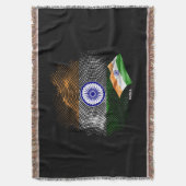 インドの旗 スローブランケット (正面縦)