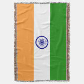 インドの旗 スローブランケット (正面縦)