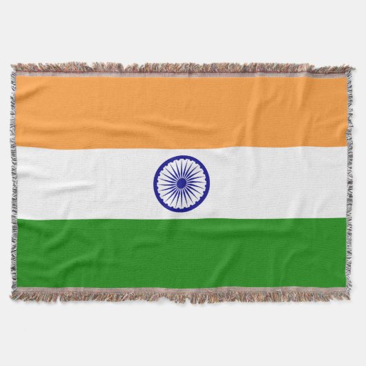 インドの旗 スローブランケット (正面)