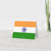 インドの旗 ノートカード (裏面)