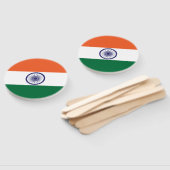 インドの旗 ハンドファン (組立なし)