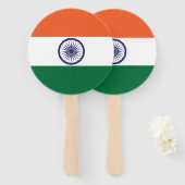 インドの旗 ハンドファン (正面&裏面)