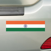 インドの旗 バンパーステッカー (車上)