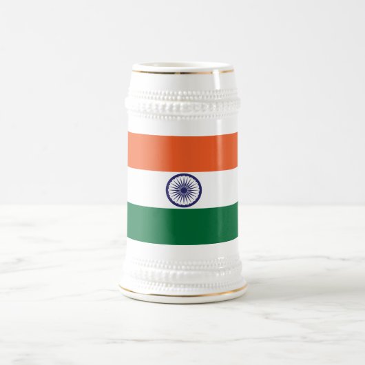 インドの旗 ビールジョッキ (中央)