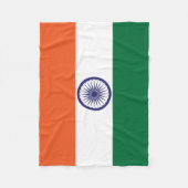インドの旗 フリースブランケット (正面)