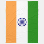 インドの旗 フリースブランケット (正面)