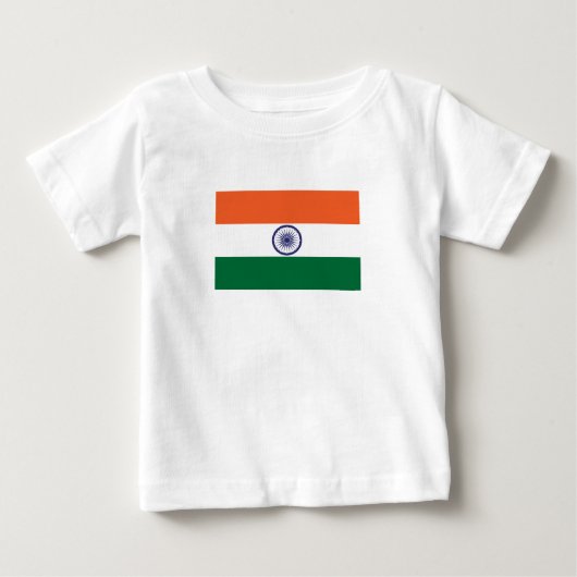 インドの旗 ベビーTシャツ (正面)