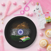 インドの旗 ペーパープレート (パーティー)