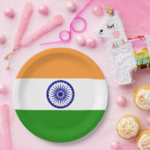 インドの旗 ペーパープレート (パーティー)