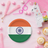 インドの旗 ペーパープレート (パーティー)