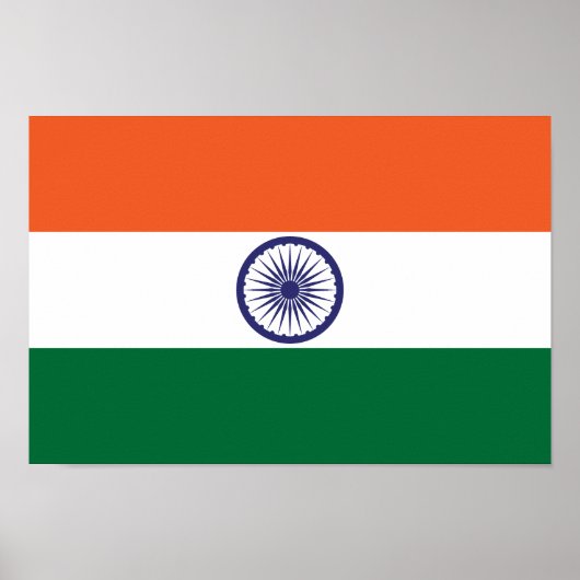 インドの旗 ポスター (正面)