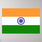 インドの旗 ポスター (正面)