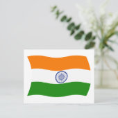 インドの旗 ポストカード (スタンド正面)