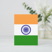 インドの旗 ポストカード (スタンド正面)