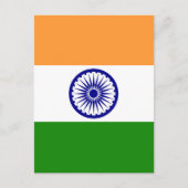 インドの旗 ポストカード (正面)