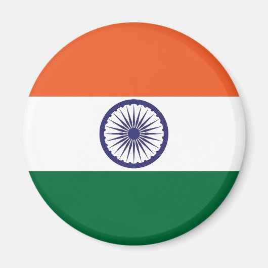 インドの旗 マグネット (正面)
