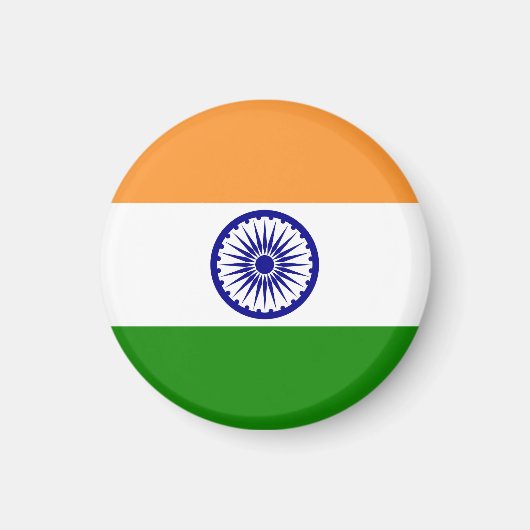 インドの旗 マグネット (正面)