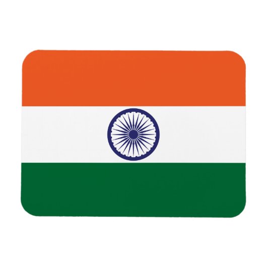 インドの旗 マグネット (横)
