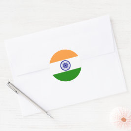 インドの旗 ラウンドシール