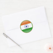 インドの旗 ラウンドシール (封筒)