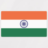 インドの旗 ラベル (デザイン1)