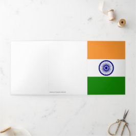 インドの旗 三つ折りカード