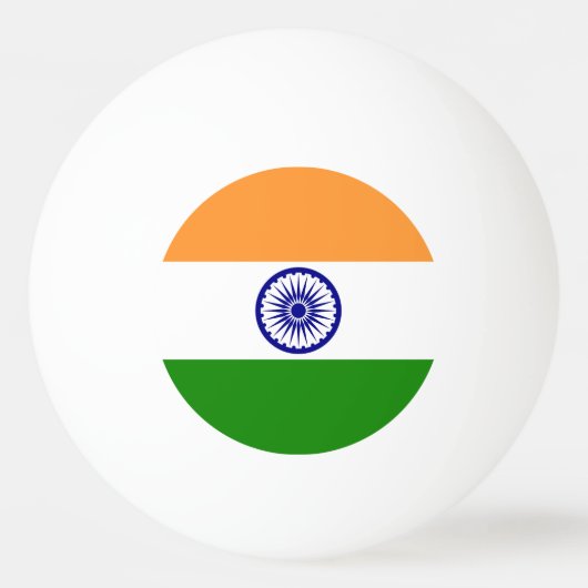 インドの旗 卓球ボール (正面)