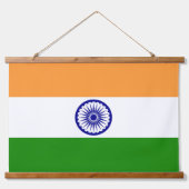 インドの旗 吊り下げ型タペストリー (正面)