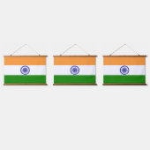 インドの旗 吊り下げ型タペストリー (トリプル)