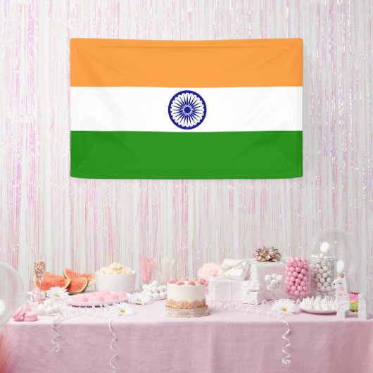 インドの旗 横断幕 (パーティー)