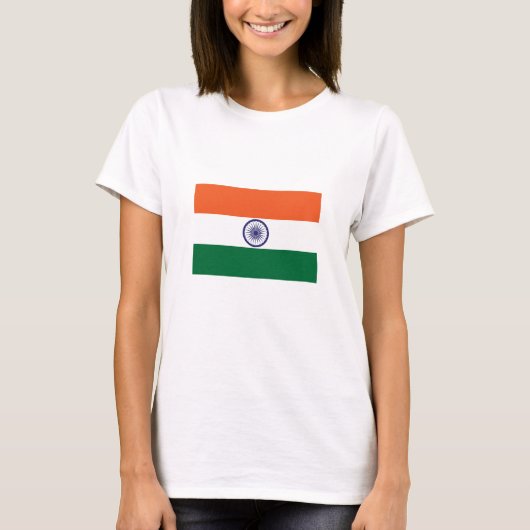 インドの旗 Tシャツ (正面)