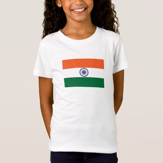 インドの旗 Tシャツ (正面)
