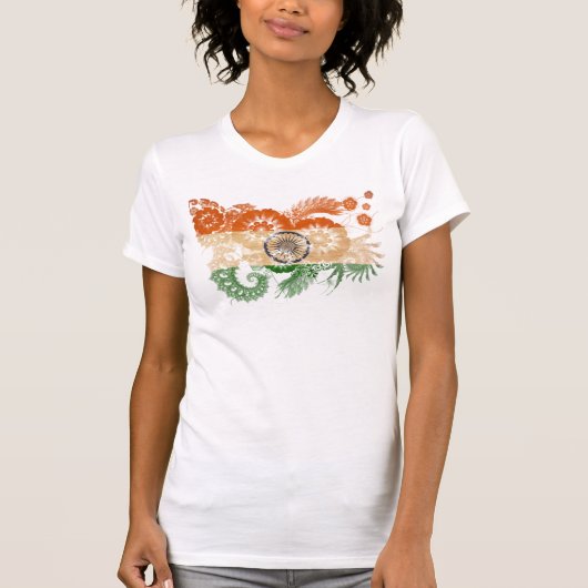 インドの旗 Tシャツ (正面)