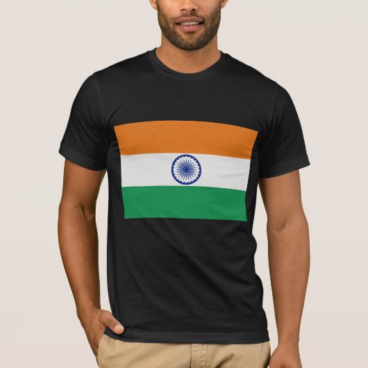 インドの旗 Tシャツ (正面)