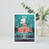 インドの有名な旅行先 ポストカード (スタンド正面)