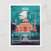 インドの有名な旅行先 ポストカード (正面)