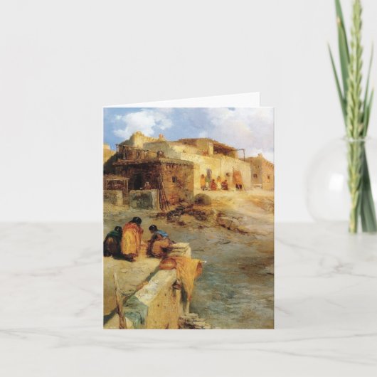 インドの村落ラグナニューメキシコ- 1906年 カード (正面)