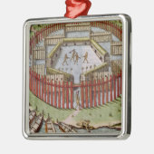 インドの村 メタルオーナメント (左)