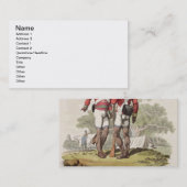 インドの東の会社のサービスの原産の軍隊: 名刺 (正面/裏面)