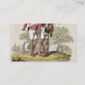 インドの東の会社のサービスの原産の軍隊: 名刺 (裏面)