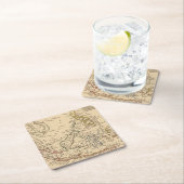 インドの東の島 スクエアペーパーコースター (インサイチュ)