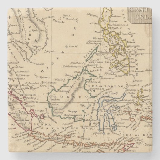 インドの東の島 ストーンコースター (正面)