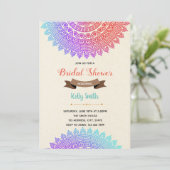 インドの模様をテーマにした招待状 招待状 (スタンド正面)